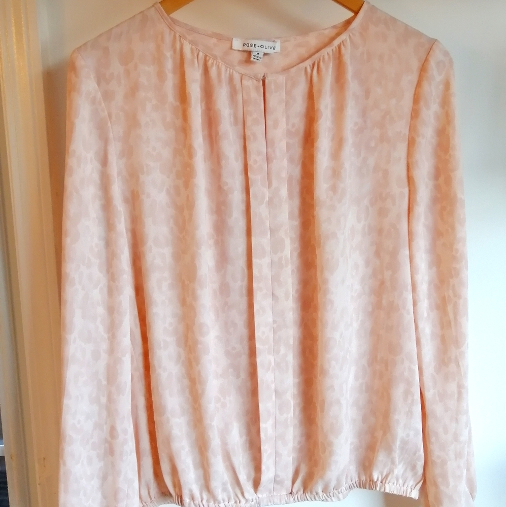 2/$15 Blush leopard print blouse